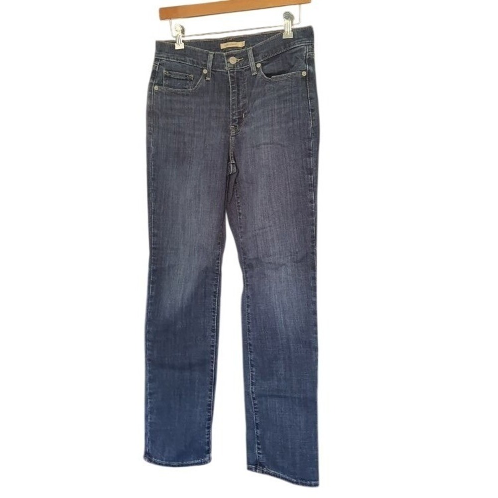 Levis Classic Straight Jeans Womens 6 Medium Wash Indigo Mid Rise Denim Pants